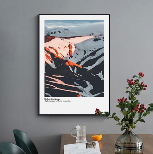 【装饰画】*北欧装饰画雪山现代简约客厅风景挂画 商品图2