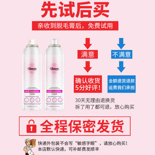脱毛膏永久喷雾女士学生全身去除腋下腿毛胡子男脱毛慕斯泡沫神器 商品图2