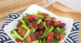蒜苗炒咸肉
