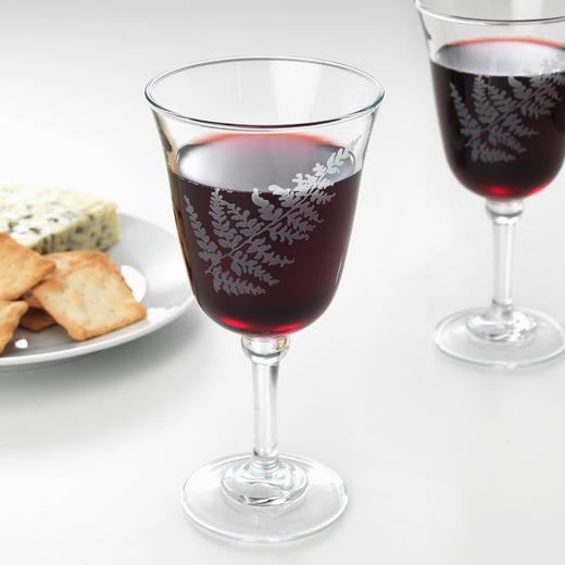 IKEA 宜家 FRAMTRÄDA 福拉姆特莱达 酒杯 透明玻璃蕨类植物 30 厘升 商品图1