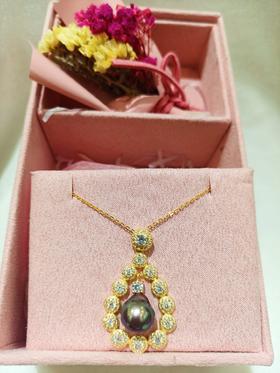 5F  灏润珠宝  繁华似锦爱迪生吊坠