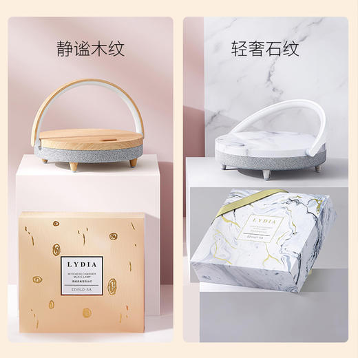 【50代金券】几光 智能感应床头灯 手机无线充电式蓝牙音响多功能 创意简约 现代台灯[福利品] 商品图3