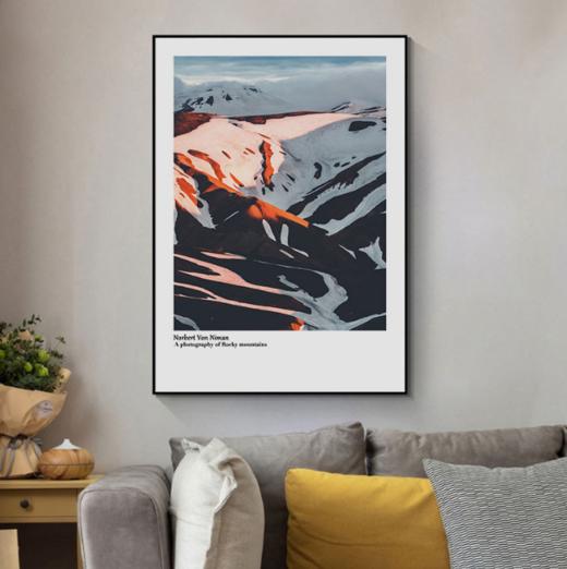 【装饰画】*北欧装饰画雪山现代简约客厅风景挂画 商品图1