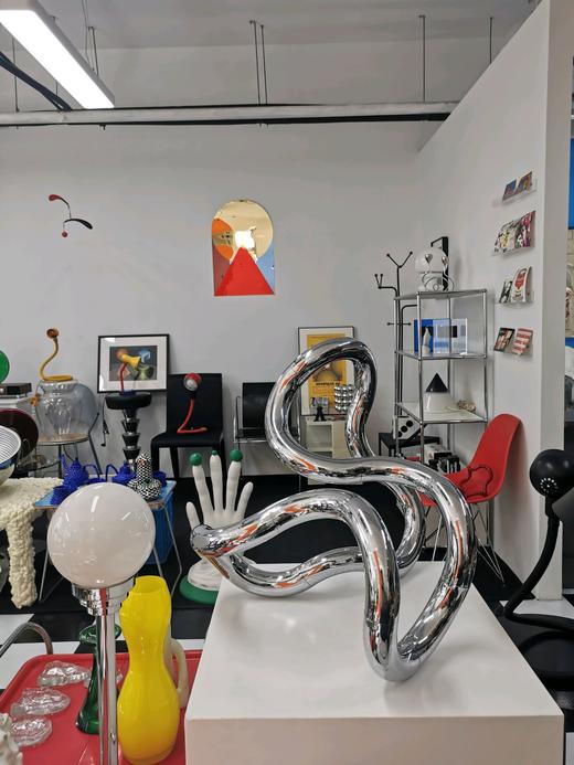 美国1980s中古原版Tangle Richard Zawitz 镜面银色博物馆雕塑最大size 商品图5