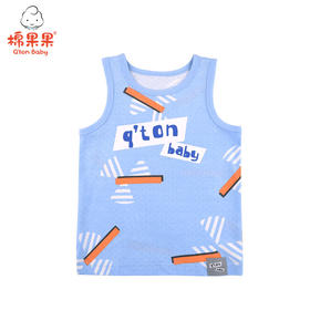 棉果果夏季男童氨棉汗布背心M212170221332