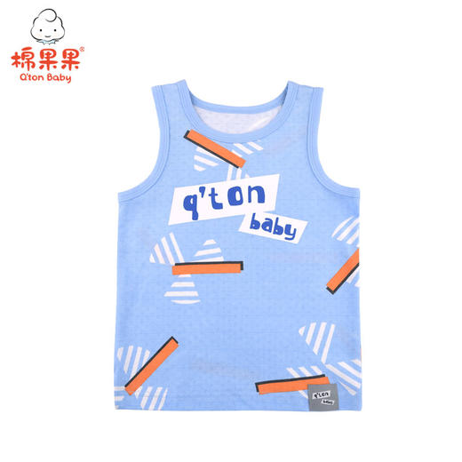 棉果果夏季男童氨棉汗布背心M212170221332 商品图0