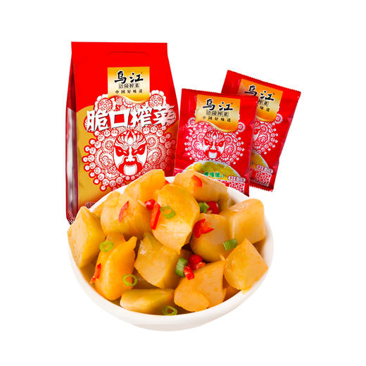 乌江涪陵榨菜22g*30包 三榨三洗 脆口下饭菜 独立小包装 早餐 配粥小菜 咸菜 商品图2
