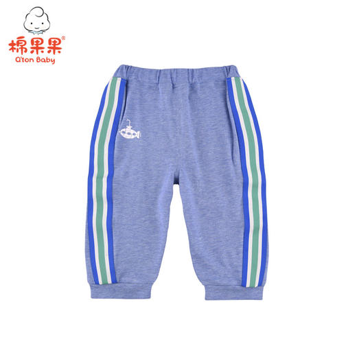 棉果果夏季男童氨棉汗布针织七分裤M212201221334 商品图0
