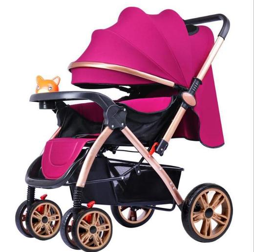 【婴儿车】高景观婴儿推车可做可躺折叠四轮避震双向儿童宝宝手推车童车 商品图2