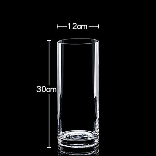 百搭实用现代简约落地直筒水晶透明玻璃花瓶下单48小时内发货 商品图5