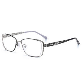 普莱斯PJ9066 合金 精雕花镂空边 老花镜 女性