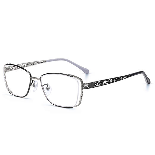 普莱斯PJ9066 合金 精雕花镂空边 老花镜 女性 商品图0