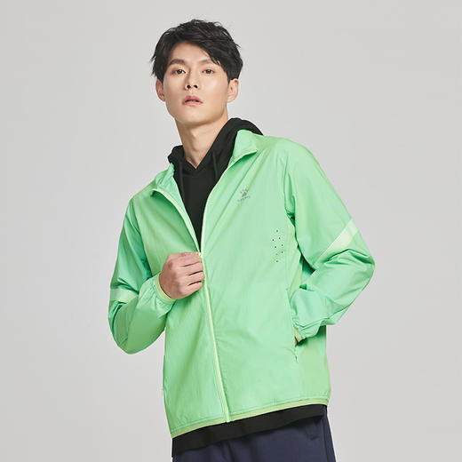 卡尔美运动休闲外套春夏新款开衫上衣综训梭织宽松夹克 商品图3