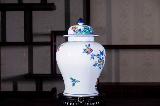 占剑文:青花斗彩锦堂富贵将军罐 商品图2