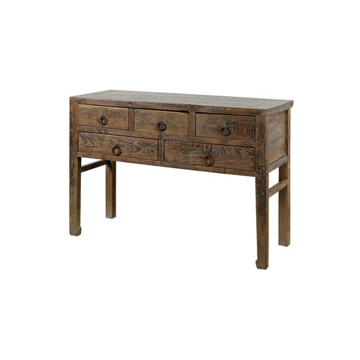 美丽华伦古董玄关桌 实木五屉桌 明清家具收藏中式老物件 榆木家具 商品图1