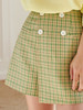 欧芮儿夏装新款高腰显瘦格子休闲短裙裤女宽松不规则时尚百搭 商品缩略图3