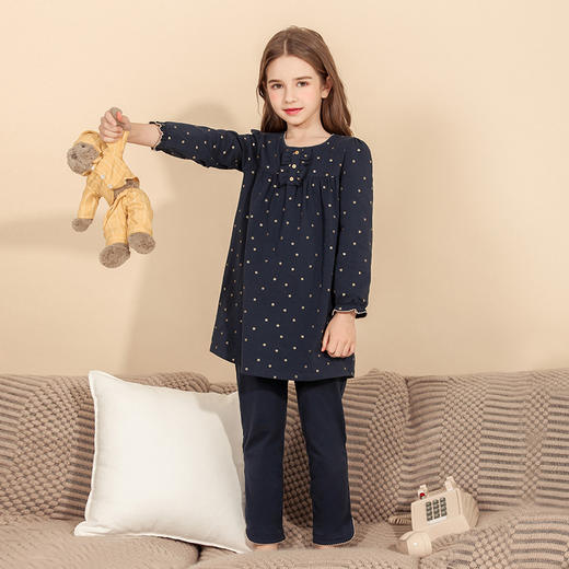 【童装抗菌家居服】儿童装家居服套装女童长袖春季新款睡衣裤 商品图3