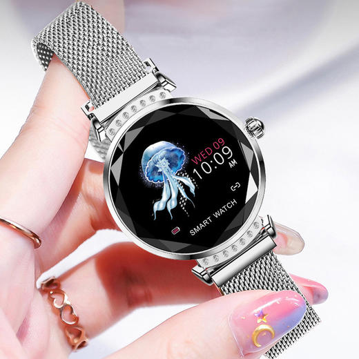 【智能手表】礼物H2H1H8智能手环 女士 来电提醒运动计步心率血压手表 商品图1