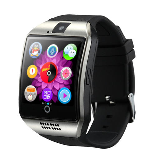 【智能手表】Q18智能手表蓝牙插卡拍照智能穿戴高端弧形曲屏时尚手表 商品图0