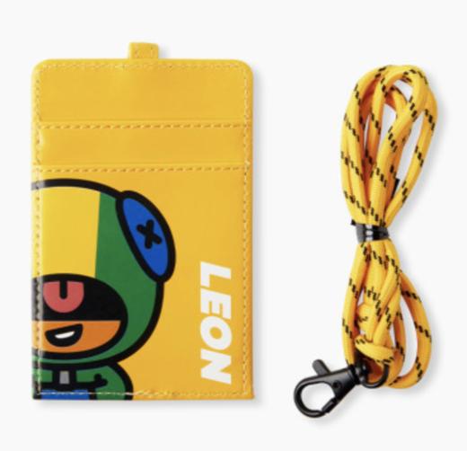 韩国 可爱 Line Friends斗殴星星Leon皮带卡夹JPY带授权招加盟代理 商品图0