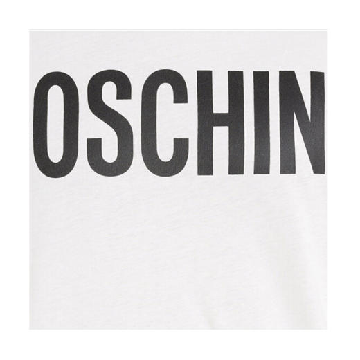 MOSCHINO 莫斯奇诺 字母 logo 男士短袖T恤 白色 0705 0240 1001 商品图2