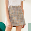 欧芮儿新品职场女装格子短裙A字裙半身裙高腰 商品缩略图1