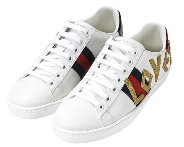 奥莱[Gucci]（505328 DOPE0 9095）女士Ace Love刺绣运动鞋20FWJPY带授权招加盟代理