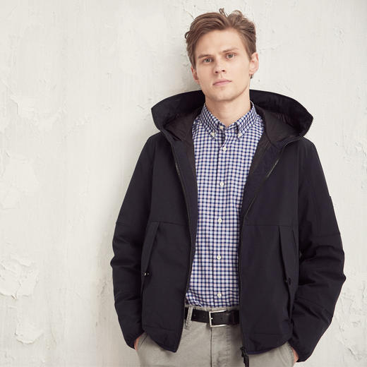 METTE2019秋冬新款长袖衬衫男中青年商务休闲纯棉衬衣格子上衣 商品图4