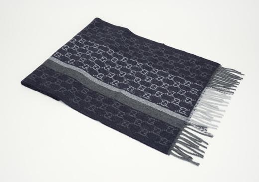 奥莱[GUCCI] GG羊毛羊绒围巾391530 4G944 4062海军JPY带授权招加盟代理 商品图1