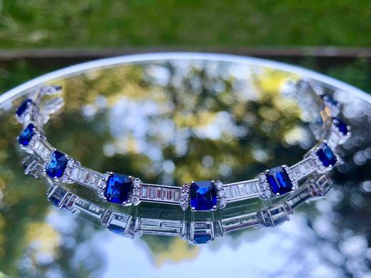 「天青水蓝」蓝宝石手链 商品图0