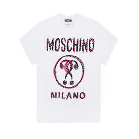 MOSCHINO COUTURE 莫斯奇诺 女士短袖T恤 字母 白色 0702 0440 2002