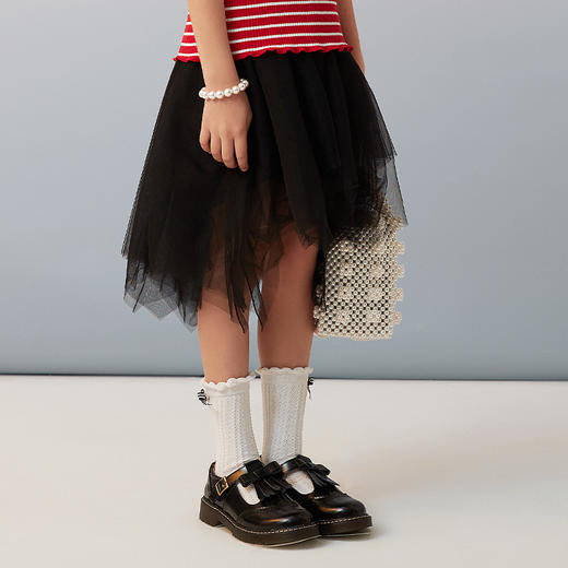 【不对称设计，内搭衬布】童装多层网纱裙女童不规则短裙公主蓬蓬裙子 商品图3