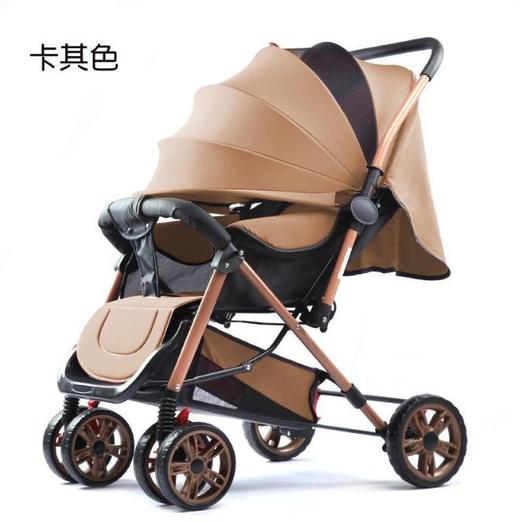 【婴儿车】可坐可躺轻便折叠四轮避震新生儿婴儿车手推车 商品图5
