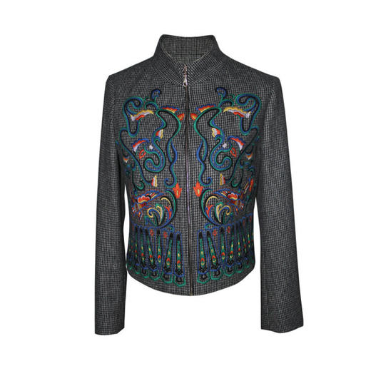 【伯妮斯茵】171A063--灰色呢料外套--帝王之爱--《神圣的艺术古埃及》 商品图3