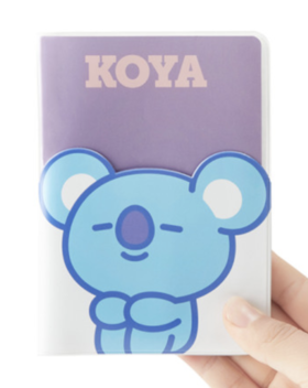 韩国 可爱 Line Friends BT21 KOYA彩色透明护照盒JPY带授权招加盟代理