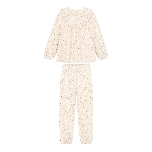 【童装抗菌家居服】mettekids儿童装家居服套装女童星星圆点长袖睡衣裤 商品图8