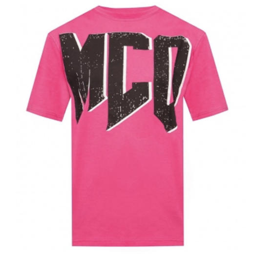 McQ 女士棉质T恤 玫红 494256 RMJ70 5874 商品图0