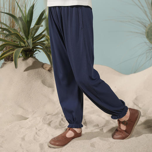 【轻薄速干】童装可爱荷叶边收脚长裤女童春新款休闲裤 商品图3