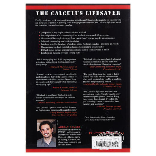 【中商原版】普林斯顿微积分读本 英文原版The Calculus Lifesaver Banner Adrian 商品图1