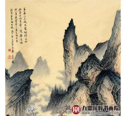 侯志明《仿古山水作品》68*138cm 山水竖幅作品 玄关/客厅挂画 商品图4