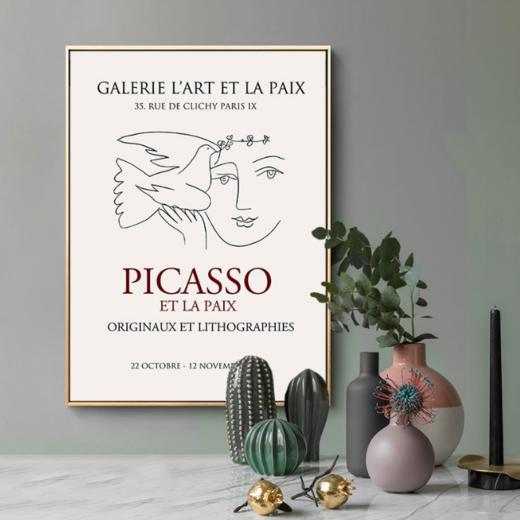 【装饰画】*和平鸽北欧风简约油画 商品图0