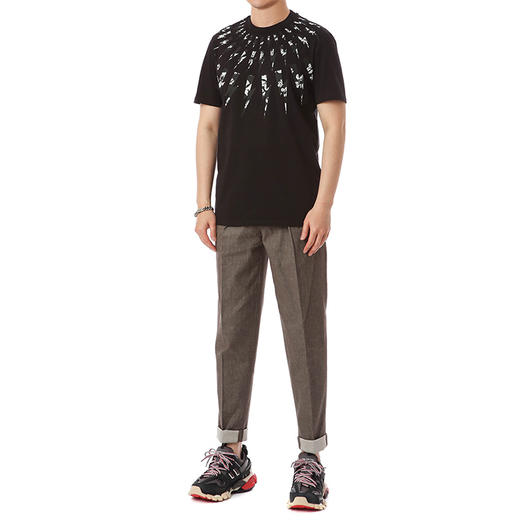NEIL BARRETT 尼奥.贝奈特 男士闪电T恤 BJT513B L578S 01 商品图2