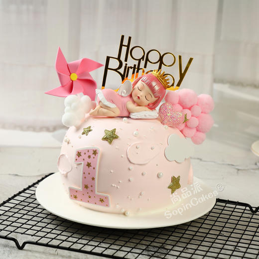 宝宝周岁-爱莎公主鲜果蛋糕【惠州】 商品图0