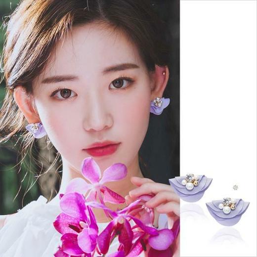 韩国Wingbling像翅膀一样的耳环紫罗兰的耳环Olive YoungJPY带授权招加盟代理 商品图0
