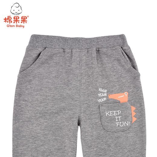 棉果果夏季男童氨棉汗布运动七分裤M212201221266 商品图1
