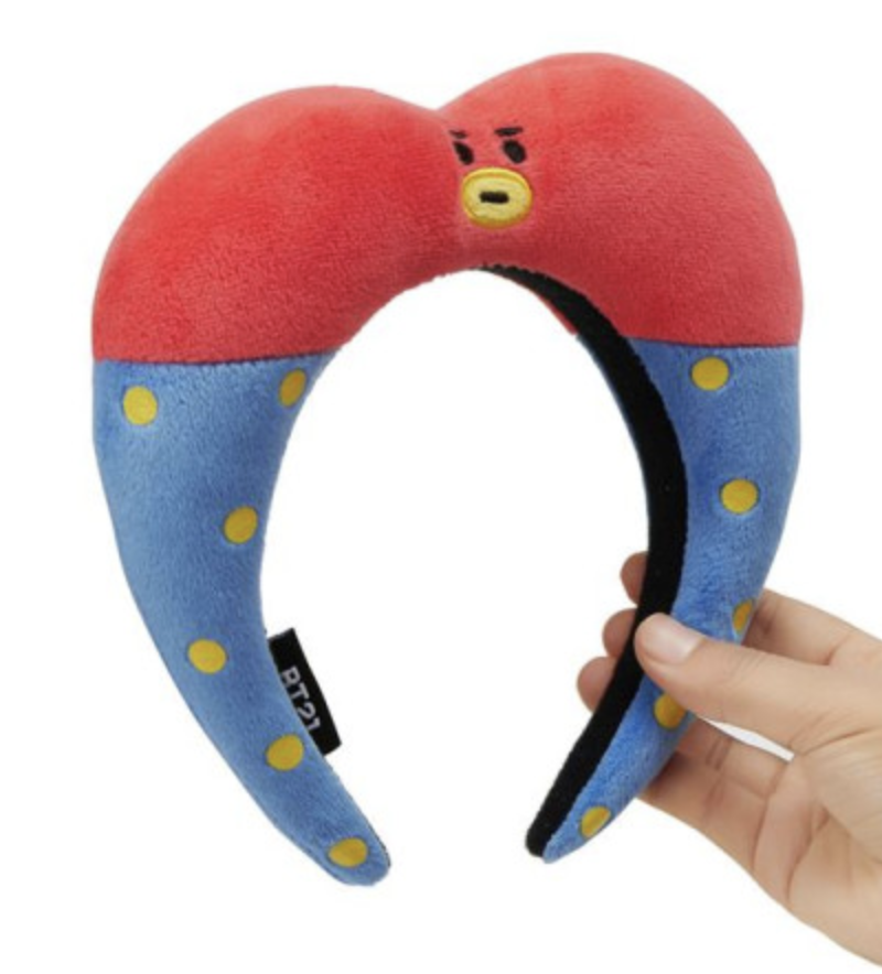 韩国 可爱 LINE FRIENDS BT21 TATA娃娃脸头带JPY带授权招加盟代理