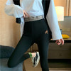 【超值两条装】 竖条螺纹显瘦外穿打底裤  乳木果绒质感 微压显瘦 提臀高腰 不易起球、褪色、勾丝、变形_HLY 商品缩略图1