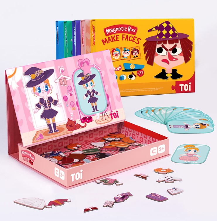 TOI卢卡磁力盒儿童益智玩具拼图