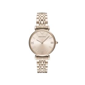 ARMANI/阿玛尼 简约钢带女款手表镶钻石英腕表AR11059JPY带授权招加盟代理