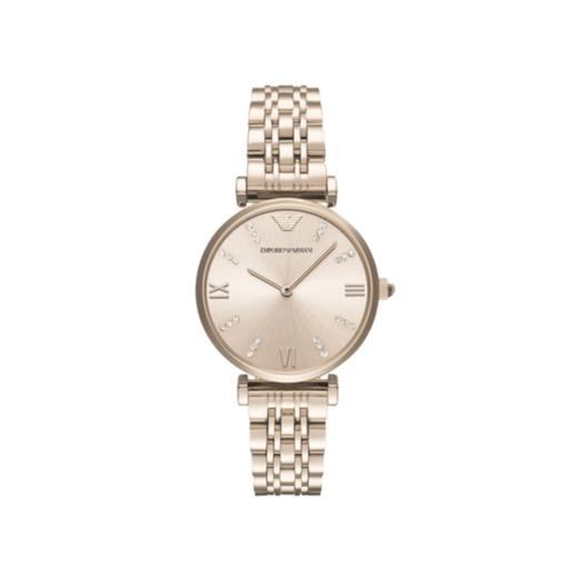 ARMANI/阿玛尼 简约钢带女款手表镶钻石英腕表AR11059JPY带授权招加盟代理 商品图0